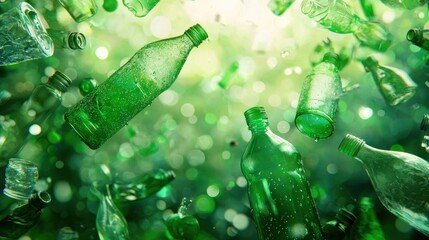 Plastic bottles recycling