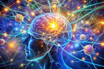 Illuminated Neural Pathways A Representation of Cognitive Processes and Cellular Interactions within the Human Brain