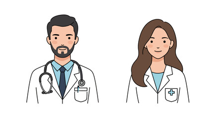 Health worker avatar vector