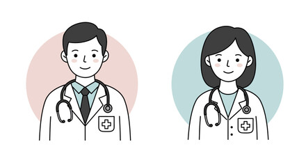 Health worker avatar vector