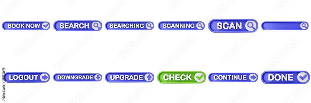 Poster 3d text box button speak talk conversation comment media icon set bundle illustration