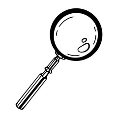 magnifying glass vector illustration