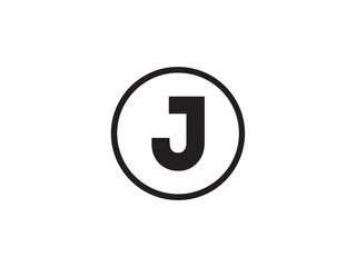 J Letter Logo Design | Modern J Monogram | Minimalist J Initial Logo | Bold Alphabet J Symbol | Elegant J Typography Emblem | Creative J Logo Vector | Black and White J Lettermark