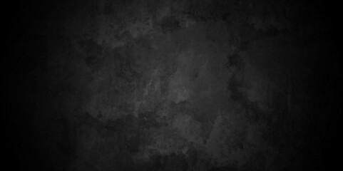 Dark black grunge wall textured concrete background. backdrop dark grey black slate background or texture. Vector blackboard concrete texture. Stone wall background.	