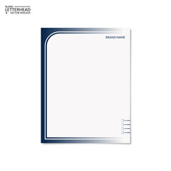 simple and minimalist blank letterhead design
