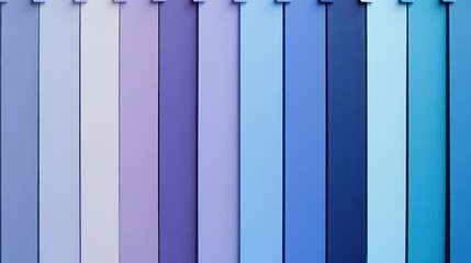Harmonic gradation of cool color palette creating visually appealing design element