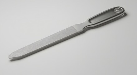 Metal Nail File with Ergonomic Handle - Professional Manicure Tool