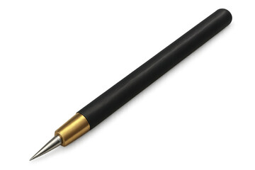 Sleek stylus pen featuring black body and golden details, highlighting precision design for digital creativity and professional writing