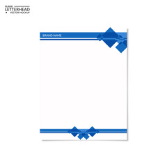 editable blank letterhead template for branding