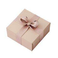 Gift Box Packaging Mockup on white background