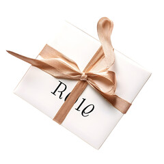 Gift Card Mockup on white background