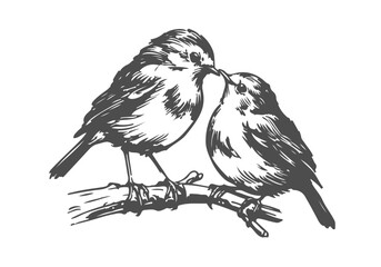  European Robin hand drawn sketch vector illustration