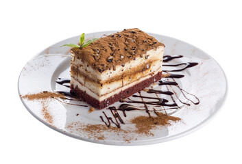 postre sobre fondo transparente 