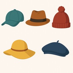set of hats