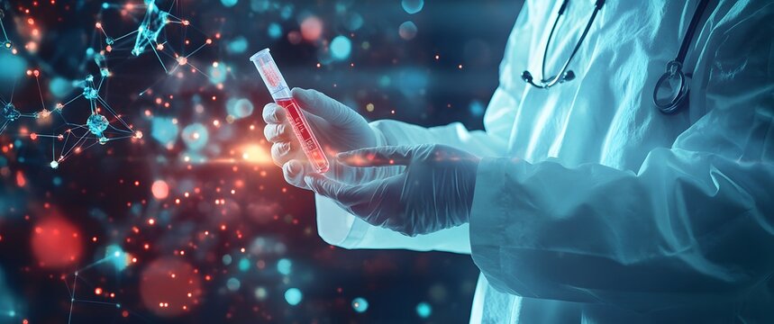 Scientist Holding Test Tube