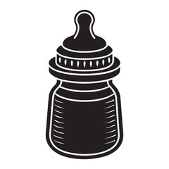baby bottle icon vector illustration