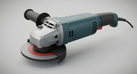 Professional Angle Grinder with Abrasive Disc - Industrial Power Tool