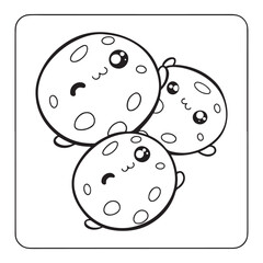  Easy Coloring Fun with Food, Drinks & Sweets, Coloring Books, Simple, Cute Illustrations Coloring Pages, kawaii food Activity, Bold and Easy Designs for Adults, Teens, and Kids. Printable kawaii food