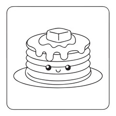  Easy Coloring Fun with Food, Drinks & Sweets, Coloring Books, Simple, Cute Illustrations Coloring Pages, kawaii food Activity, Bold and Easy Designs for Adults, Teens, and Kids. Printable kawaii food