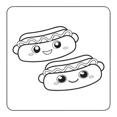  Easy Coloring Fun with Food, Drinks & Sweets, Coloring Books, Simple, Cute Illustrations Coloring Pages, kawaii food Activity, Bold and Easy Designs for Adults, Teens, and Kids. Printable kawaii food