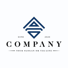 Naklejka premium letter A luxury modern concept logo design vector template