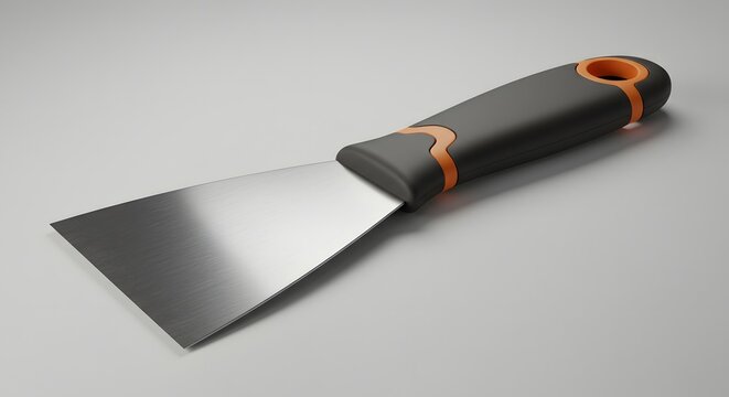Fototapeta Professional Putty Knife with Ergonomic Handle - 3D Render