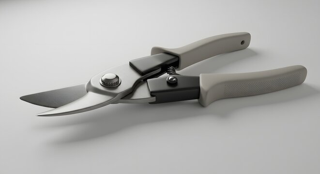 Fototapeta Professional-Grade Metal Shears with Ergonomic Handles