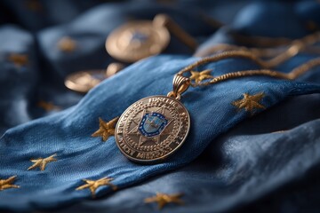 Peace Officers Memorial Day Medallion  Gold Tribute  Police Honor  May 15th Remembrance