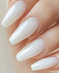 manicure white background 