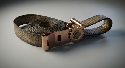 Rolled Cargo Strap with Ratchet Buckle: Industrial Securing Equipment