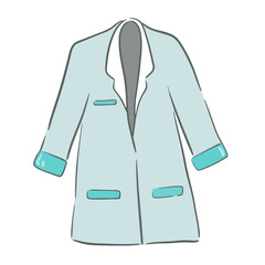 lab coat vector illustration