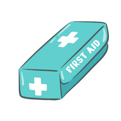 first aid box vector illustration