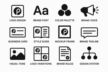 Comprehensive branding elements: design, fonts, colors, and guidelines