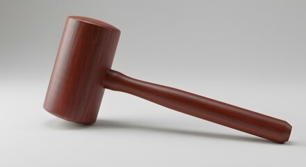 Wooden Mallet, 3D Render, Law Gavel, Auction Hammer, Judge, Justice, Wood Texture