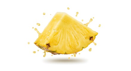 Pineapple Slice with Juice Splash