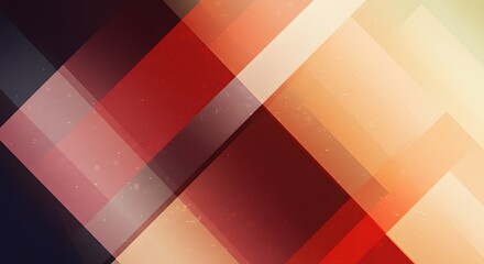 Abstract Geometric Shapes with Warm Color