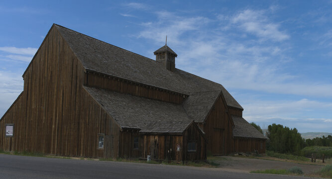 Old Wooden Ranching Cattle Barn
