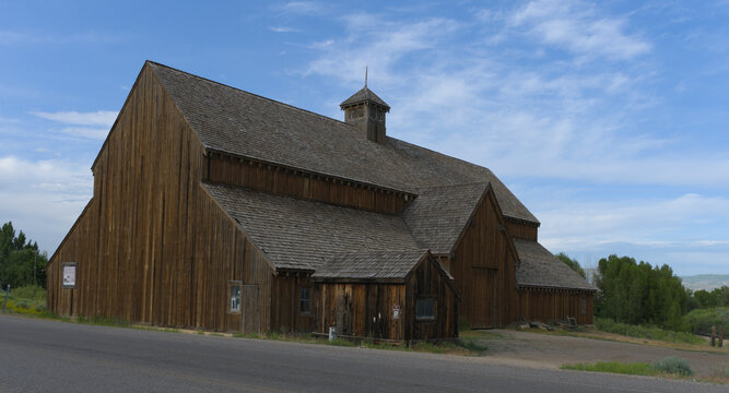 Old Wooden Ranching Cattle Barn