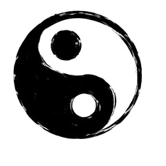 Grunge Round Shapes and Circle Banner Vector Collection Zen Enso Brush for Vintage and Distressed Design Projects