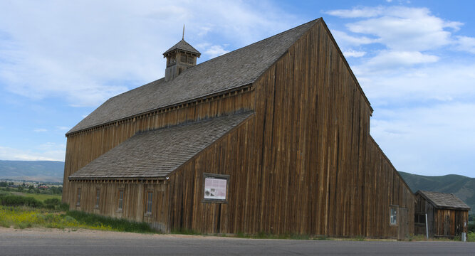 Old Wooden Ranching Cattle Barn