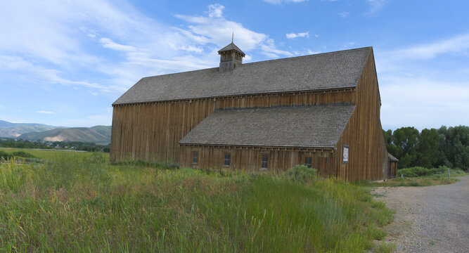 Old Wooden Ranching Cattle Barn