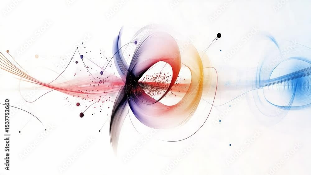 Poster abstract swirls: a vibrant display of abstract swirls in a gradient of colors dances across the canv