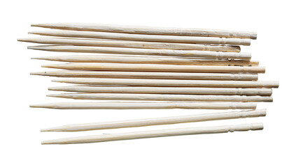 natural wooden toothpick isolated