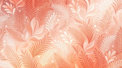 Elegant Peach and Cream Floral Design A Soft, Subtle Background Texture Featuring Delicate Branching Patterns and Organic Shapes