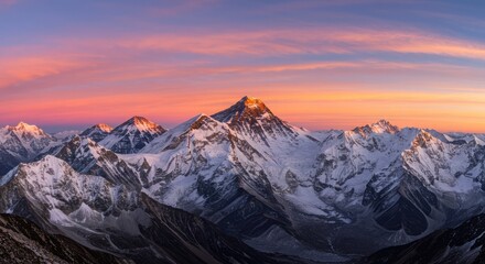 Obraz premium sunrise in the mountains