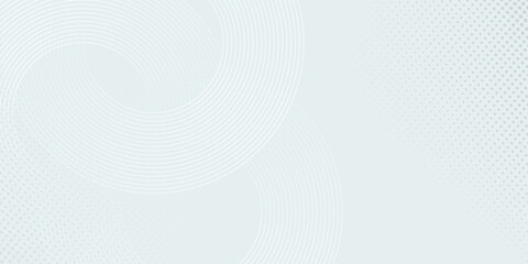 White abstract background. Modern circle lines pattern. Futuristic concept. smooth geometric design