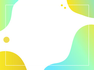 背景　曲線　液体 黄色 グラデーション　