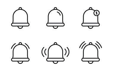 bell notification icon vector