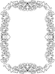 frame with floral ornament