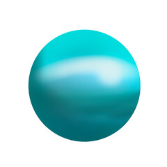 Uranus 3D Render Clay Style Space and Planet Elements Illustration for Educational Design, Kids Poster, and Astronomy Scrapbook